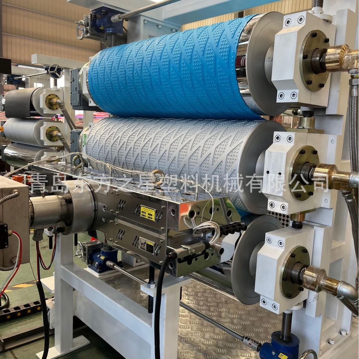 TPE脚垫挤出机设备TPE/TPV/TPR/SPVC防滑垫设备 - 图0