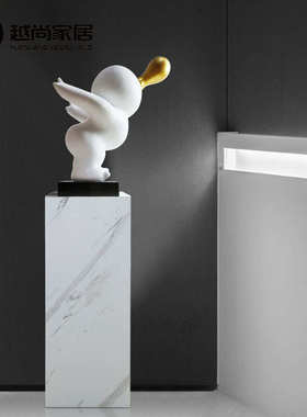 金镶玉大理d石雕塑摆件底座售楼处酒店艺术品装饰台基座