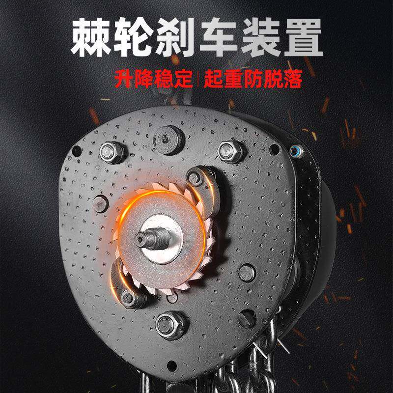 手拉葫芦倒链手动起重吊葫芦1t2tt5t10吨吊葫芦圆形葫芦家用吊机 - 图0