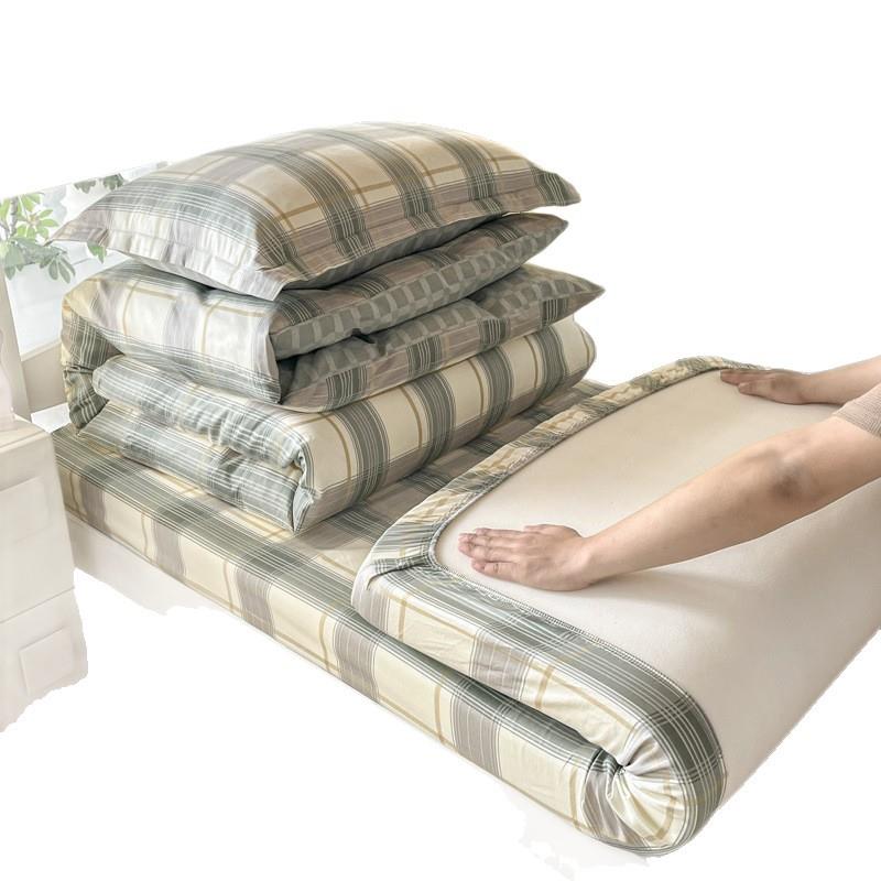 新纯棉6宿0学生三件套女fhi生小清学校床单款男生寝室上下铺床舍 - 图3