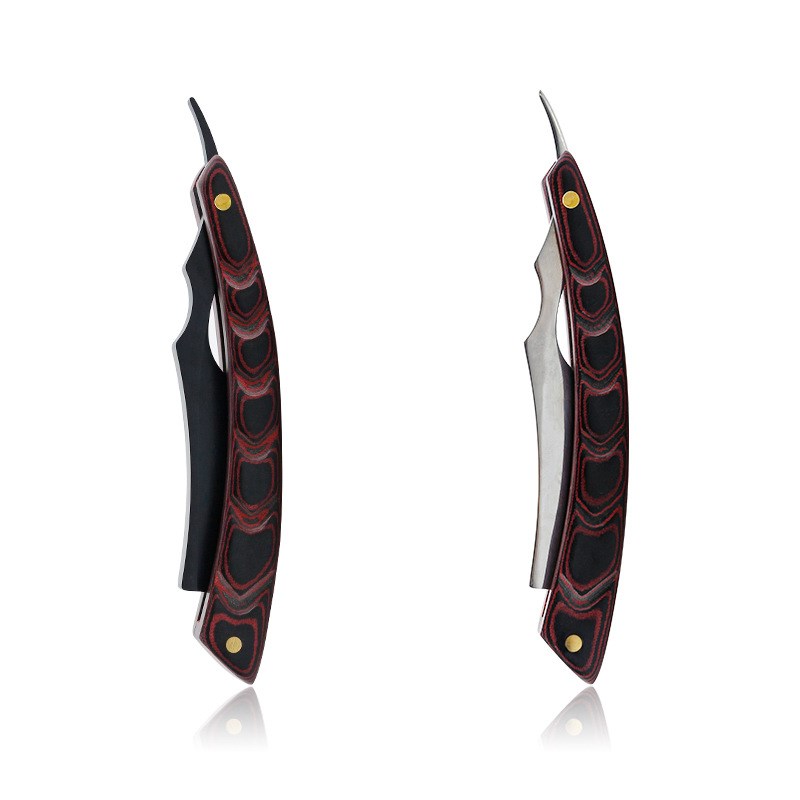 Manual old-fashioned razor all-in-one sharpening shaving razor barber shop hairdressing razor swing knife cloth