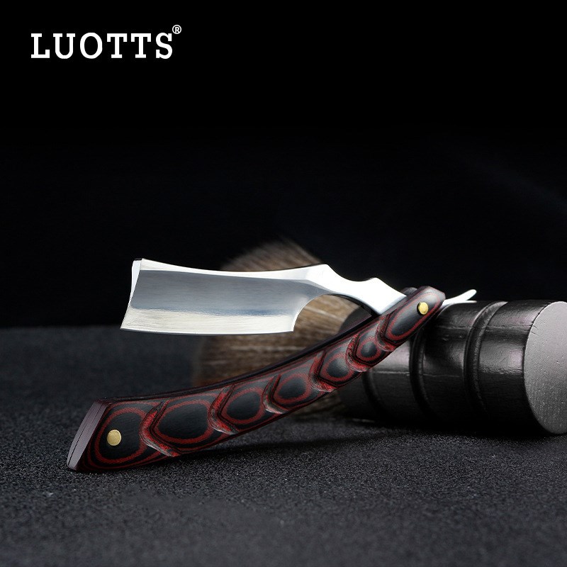 Manual old-fashioned razor all-in-one sharpening shaving razor barber shop hairdressing razor swing knife cloth