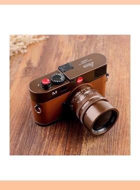?古铜色版复古徕卡机F$p^l$%p模型带相镜头//别墅摆件书把玩模型/