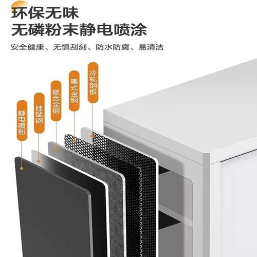 钢制单门拆装书柜更衣柜高品质易组装加厚企业办公家用学校铁皮柜 - 图2