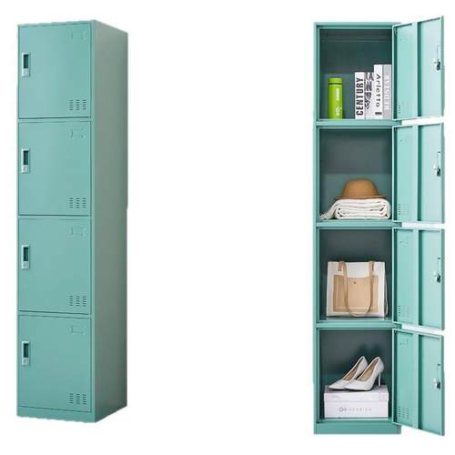 钢制单门拆装书柜更衣柜高品质易组装加厚企业办公家用学校铁皮柜 - 图3