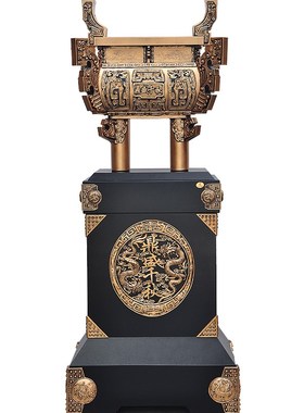 金属落地鼎摆件鼎盛千秋酒店前台装饰工艺品公司企业庆典开业礼品