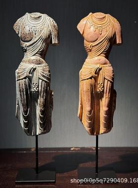 树复古东方纳维斯残身佛脂装饰摆玄件PSF关酒柜办公室展示架装饰