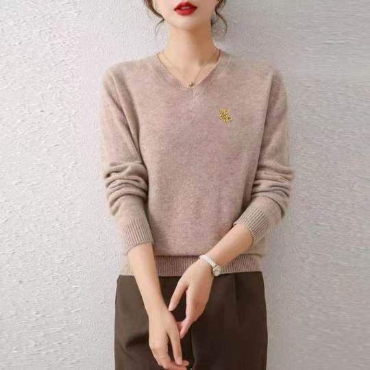 2025秋冬新款圆领情侣长袖毛衣打底衫8