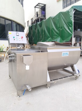 W食品清洗机果蔬气泡清洗机净菜前处理清洗线海带丝脱盐清洗机