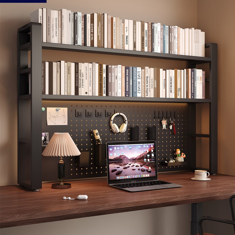 E-sports style desk storage rack study table desktop storage rack multi-layer children's desk R bookshelf hole board finishing