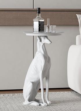 艺子创意大型落地狗角几摆件现代客旁厅沙发几边茶边贝几软YB-ML8