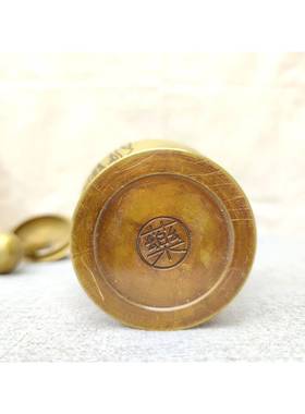 捣蒜泥器铜碎器dyq黄捣铜捣药罐中药手动药臼