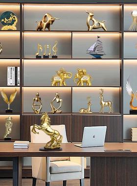 装饰品摆件高档入户玄关轻简约酒柜客厅工艺品摆件奢摆设家居现代