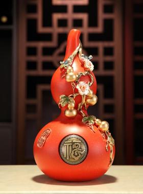 五福临门客中葫芦花瓶厅入户关壁龛细长高级感玄BYX8581装饰新式