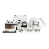 Cute Panda Travel Tea Set Ceramic Portable Quick Cup One Pot Three Cups Outdoor Camping Teapot Tea Cup