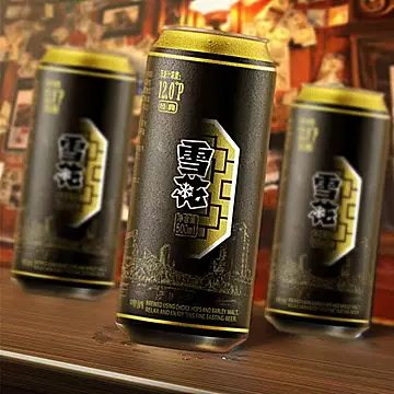 超低价！48到手12罐500ml黑雪花！[6元优惠券]-寻折猪