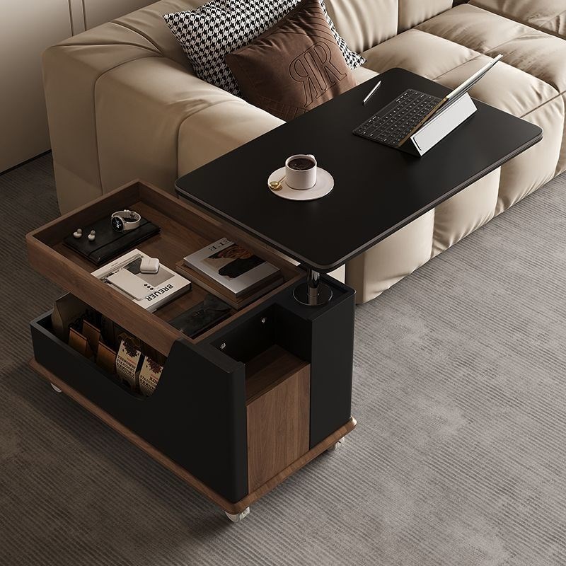 烙兰迪客厅边几可移动沙发边桌床头边柜小推车茶几置物架岩板边几 - 图1