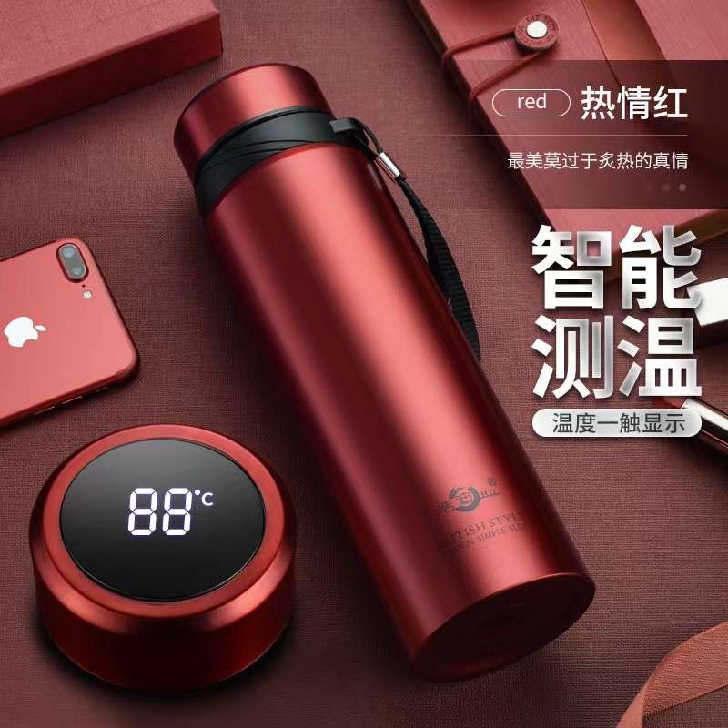 304不锈钢大容量保温杯智能可携式户外健身商务泡X茶水杯子运动 - 图0