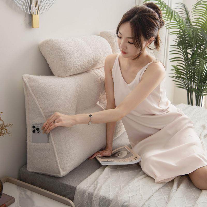 泰迪绒头靠2025床新款45240047床上软包大靠背带垫头枕可拆飘洗窗,淘宝优惠券,粉丝福利购,淘宝优惠卷