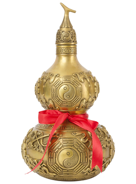 开口八卦铜葫芦摆件客厅卧室家居装饰品玄关酒柜博古架礼品工艺品