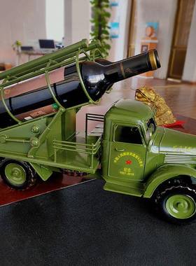 复古解放模型纯卡手工铁艺车道具摆RCH1961件汽创意车酒水收纳车