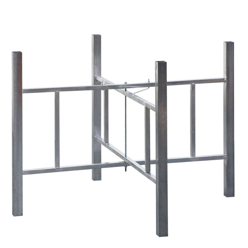 镀锌十字架大圆桌架子铁艺加厚桌腿支架折叠桌脚简易桌架子可定制 - 图3