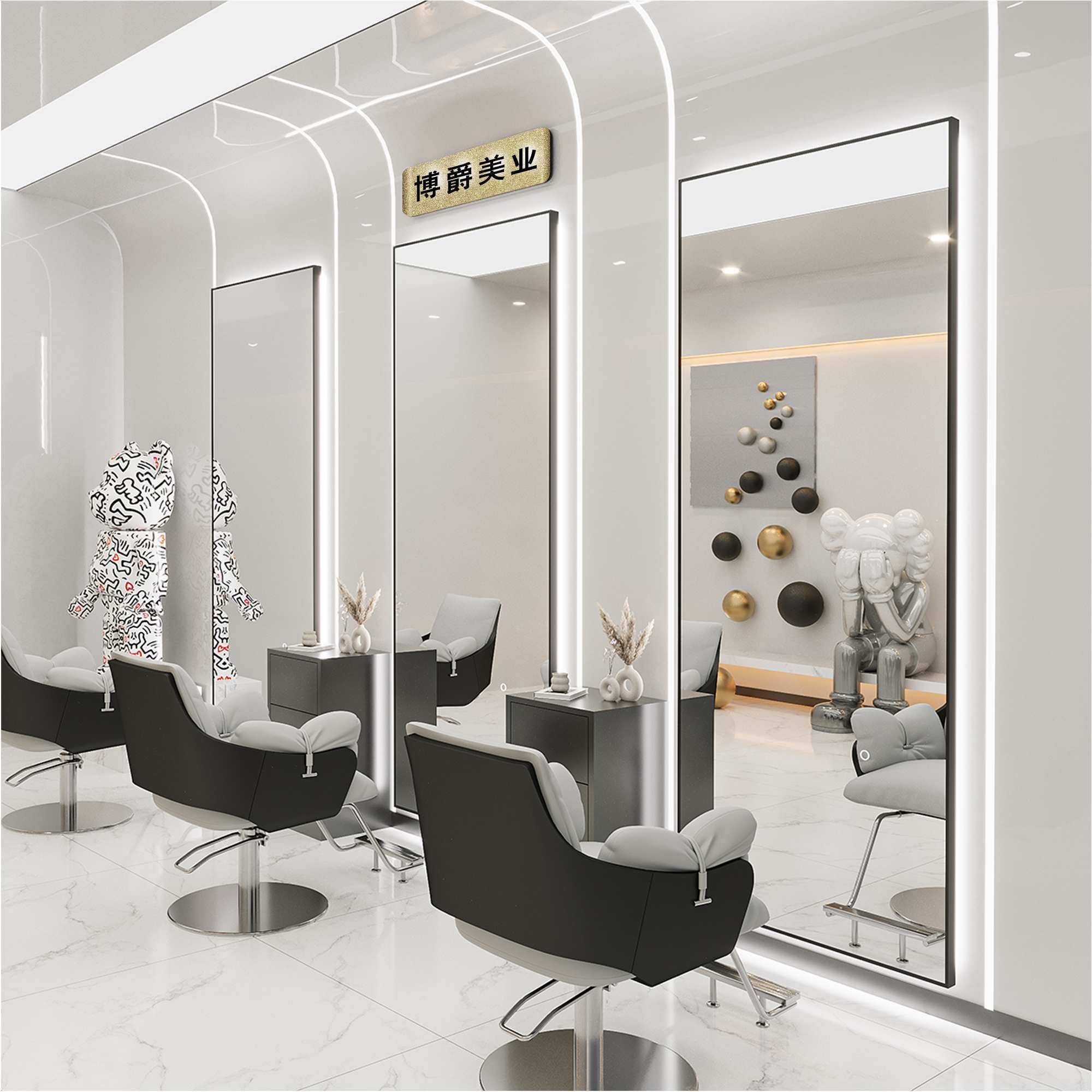 ?理发店镜子发廊镜柜一体理发镜子落地美发镜简约烫染镜,淘宝优惠券,粉丝福利购,淘宝优惠卷