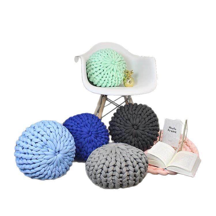 新编款bz-0024布条线编织圆形抱枕沙发枕c靠m粗布条织毯子抱枕,淘宝优惠券,粉丝福利购,淘宝优惠卷