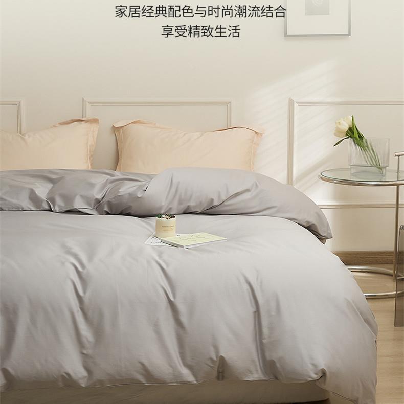 F77JM5J7A6L简约1纯色思0件0S纯棉贡缎长绒棉床单床笠单床垫套席 - 图3