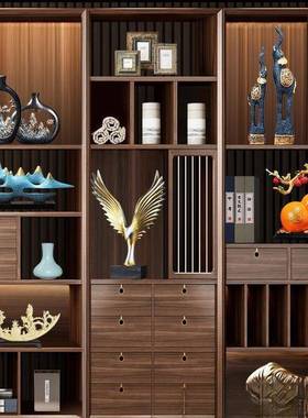 新中柜式轻奢大气AL101762摆公件办室展示酒柜书家居装柜饰品