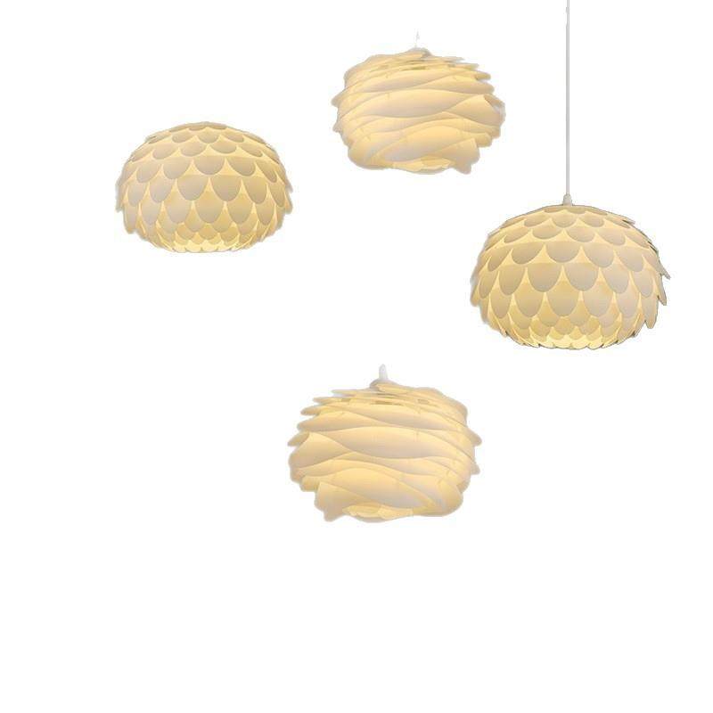 315现代简约网白色红双头创意季个性艺术单月吧台商用餐厅小吊灯C - 图3