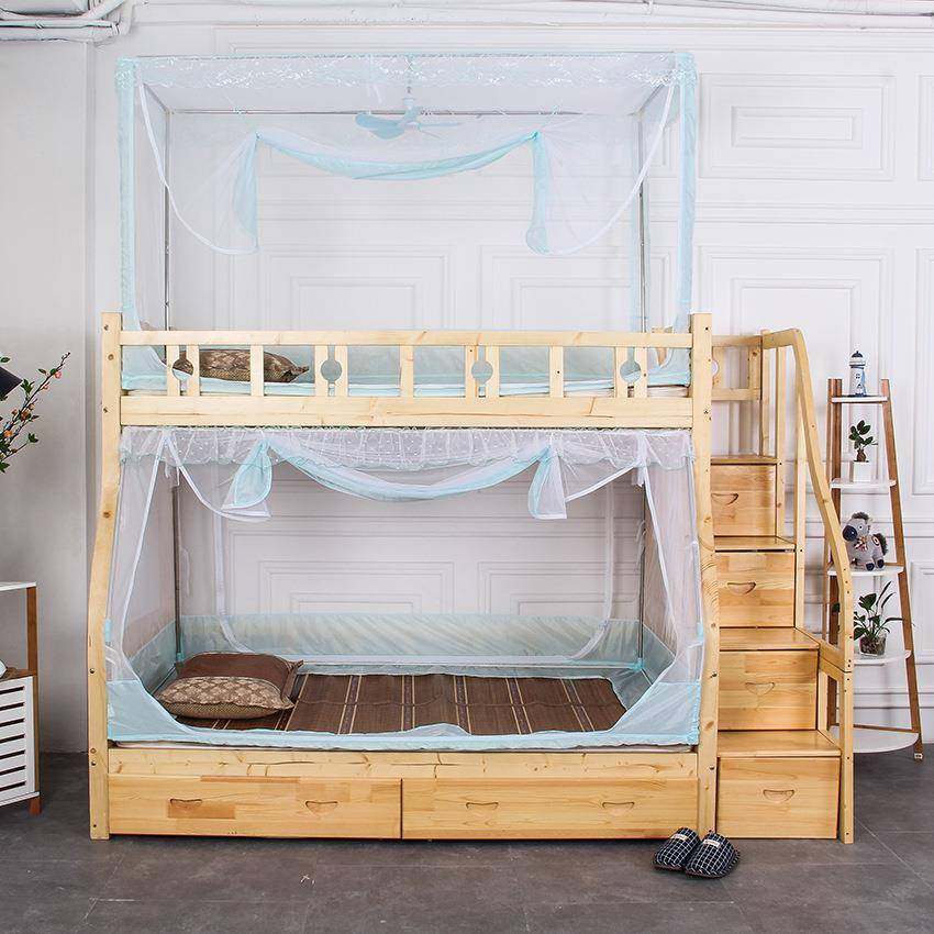 帐松木梯柜子母床蚊上5下支铺儿童T20高低床单人床架拉链1.2m1.m,淘宝优惠券,粉丝福利购,淘宝优惠卷