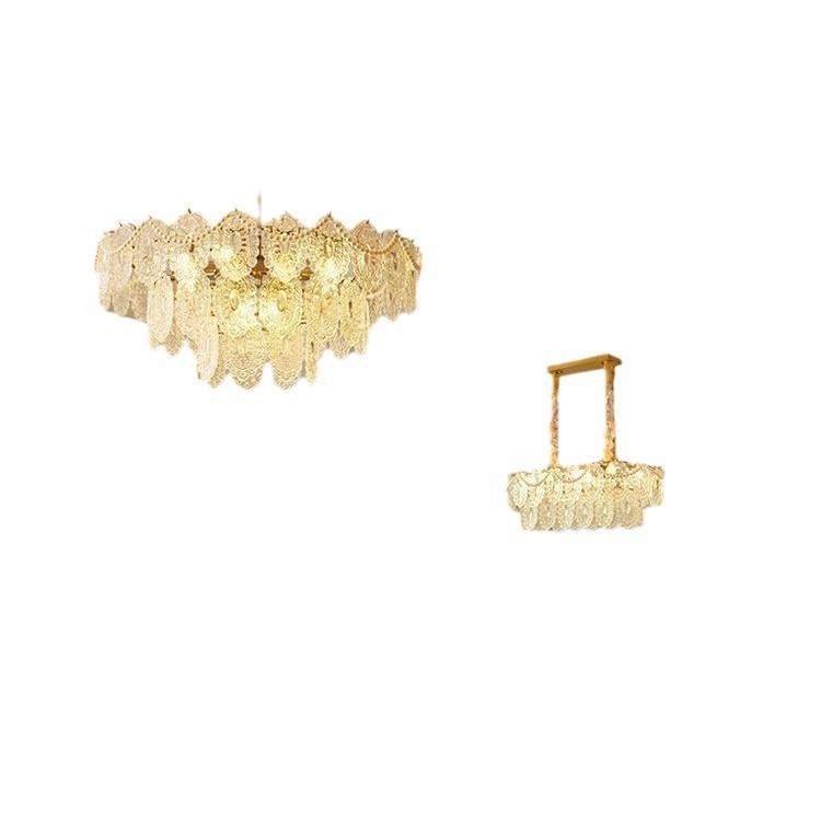 式轻奢吊灯客厅灯202式5年新款后现美代玻水晶灯法665复璃古卧室 - 图3