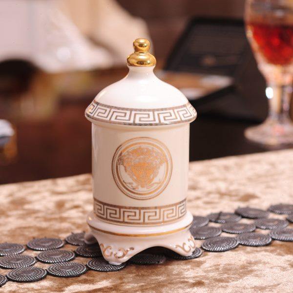 欧式陶瓷牙签筒罐瓶棉签盒筒罐家用牙线盒筒客厅茶几餐桌装饰摆件,淘宝优惠券,粉丝福利购,淘宝优惠卷