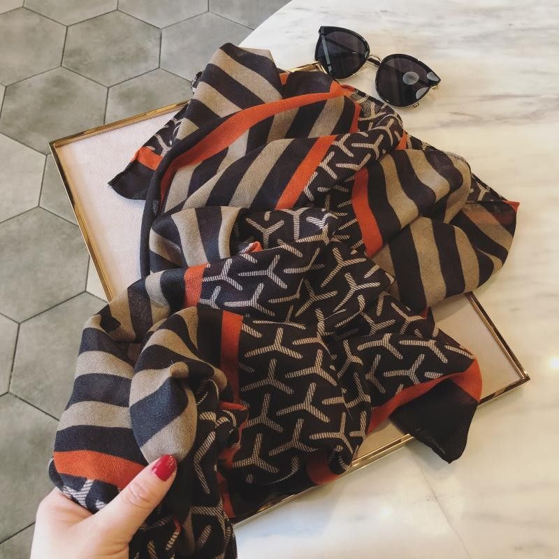 春秋季丝巾女韩版百搭薄款长纱巾保暖围脖双面披肩时尚围巾女冬季,淘宝优惠券,粉丝福利购,淘宝优惠卷