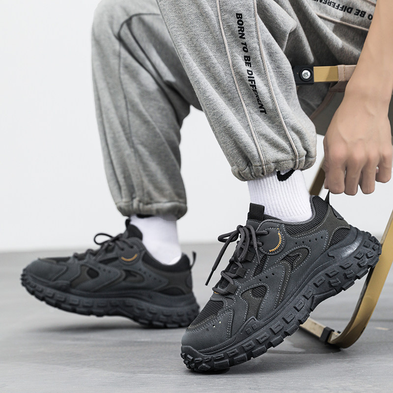 老爹鞋男秋季新款网面透气劳保鞋厚底ins鞋子韩版百搭休闲运动鞋,淘宝优惠券,粉丝福利购,淘宝优惠卷