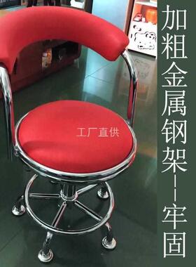 吧台靠背家用旋QUX转椅椅子实滑轮凳子现代简约升降高验脚凳工作