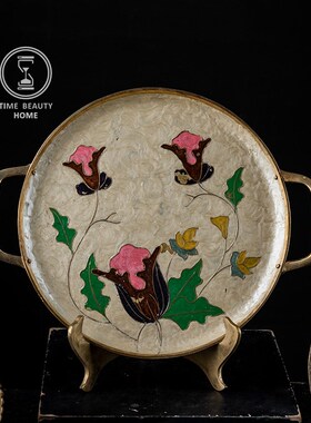 11.12  新 i欧美S组 黄铜漆彩摆件 旧物vintage摆件西洋古董软装