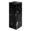 Italian minimalist marble base square stone pier entrance sculpture booth living room decorative flower Z frame sofa side table