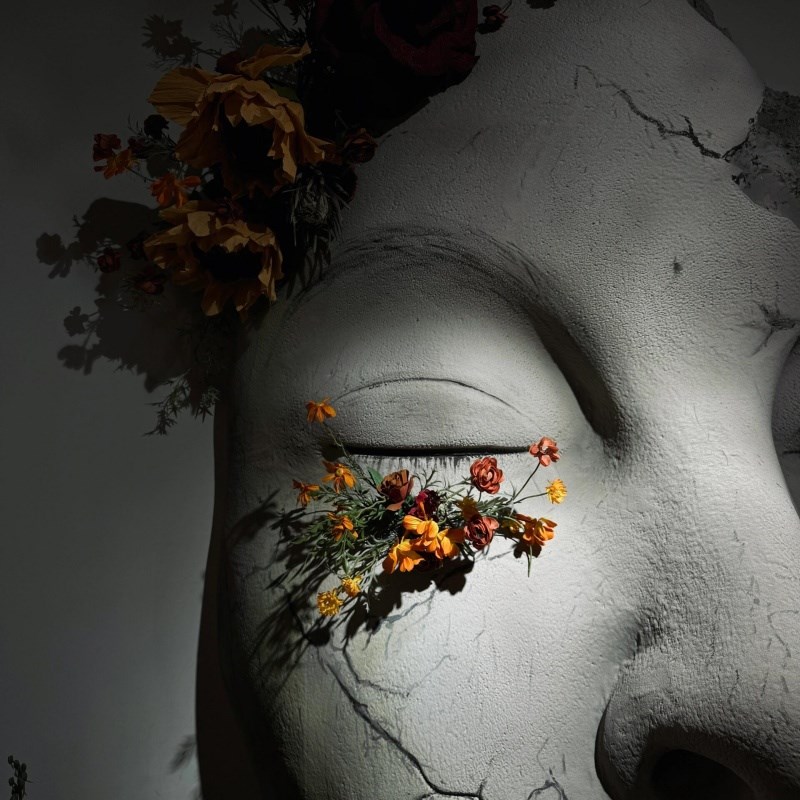 泡沫雕塑定制人脸玻璃钢美陈雕塑商场酒店餐厅装饰品摆件拍照道具 - 图3