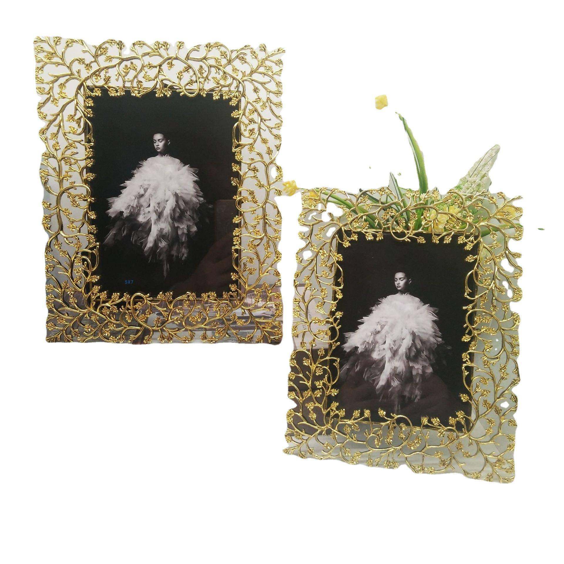 镂寸xy062空古金金属67寸金色相框款，，式新颖，高档大气 - 图3