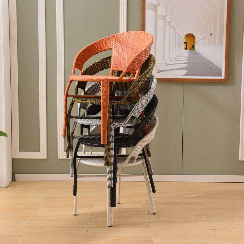 阳台室椅子CFW户外藤椅单休闲靠约背椅编织家用庭院外简小腾桌椅,淘宝优惠券,粉丝福利购,淘宝优惠卷