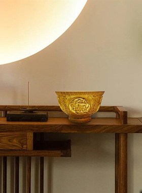 2025非遗金属錾刻礼物《国泰民安.金饭碗》传统自用送人送礼均可