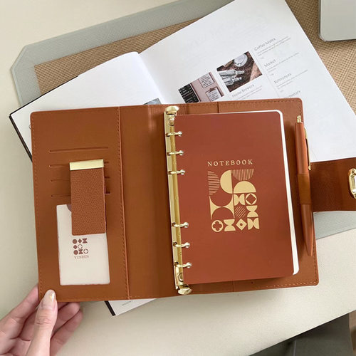 精致高级活页g笔记本定制logo本子商务记事本工作手帐本日记本成 - 图3