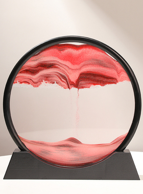 流沙画摆件创意艺术沙漏客厅办公室酒柜电视M柜家居轻奢装饰品礼