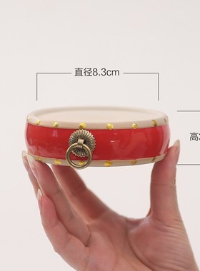 中国风鼓式工艺品创意o底座香炉家用室内紫砂壶底托装饰品茶宠底