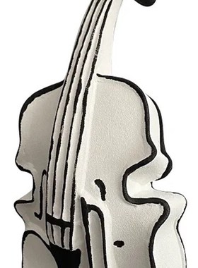 现代简约白色手工陶瓷花器摆件艺术设计家居软装客厅桌面酒店电视