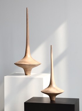 境泉实木工艺品酒店装饰摆件样板房间玄关软装抽象雕塑艺术品摆设