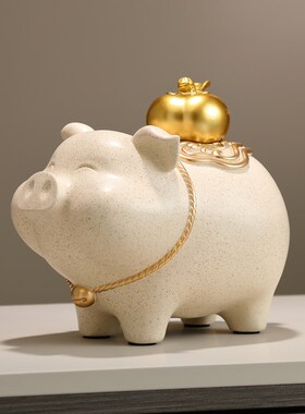 猪储钱罐看不出来存钱罐可进可出2025新款大人客厅书柜装饰品摆件