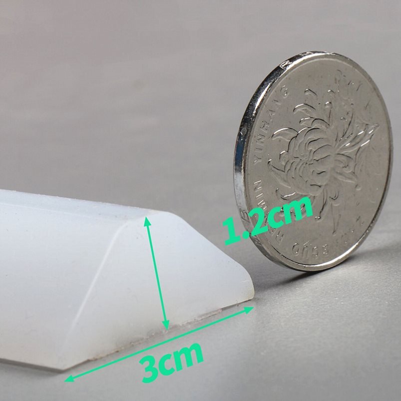 浴室挡水条淋浴房隔断室内玻璃门固定G防撞垫硅胶静音阻水门塞门 - 图3